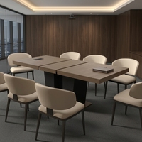 Table à manger extensible et pliable en marbre écologique pour 10 personnes, base double robuste noire, mobilier de maison