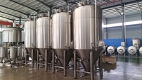 Grands réservoirs de fermentation commerciaux pour la bière, le cidre, les boissons gazeuses, la bière au gingembre et le kombucha