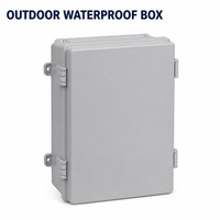 Boîtier de distribution électrique étanche en plastique IP66 sur mesure, grande taille 300*200*160mm, boîte à charnières extérieure
