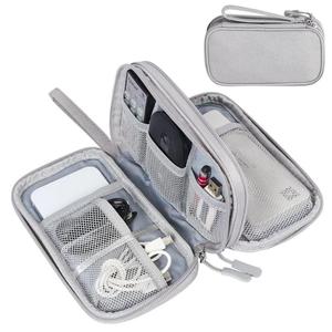 Sac de rangement portable en tissu Oxford double couche, étanche et léger, pour câbles USB, chargeurs et câbles de données, organiseur de voyage - Product Image 4