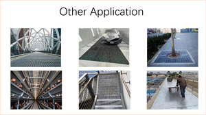 スタジアム座席通路公園用カスタムサイズステンレス鋼グレーチングマット-耐腐食性＆耐久性のある床支持 - Product Image 3