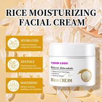 Crème Visage Douce Non Grasse à l'Extrait de Riz Glycérine Collagène Vitamine E Sans Sulfate Hydratante Anti-Âge Éclaircissante