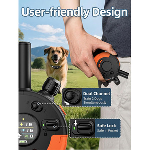 Dog <strong>Training</strong> <strong>Collar</strong> 3280ft Remote IP67 Waterproof 2 Dogs <strong>Training</strong> <strong>Shock</strong> <strong>Collar</strong> with LED Light SOS Beep Vibration - Product Image 4