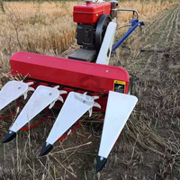 Mini moissonneuse-batteuse à blé et à riz, machine à couper l'herbe, machine à récolter le riz, tondeuse à gazon à tirer derrière, machine à ensilage