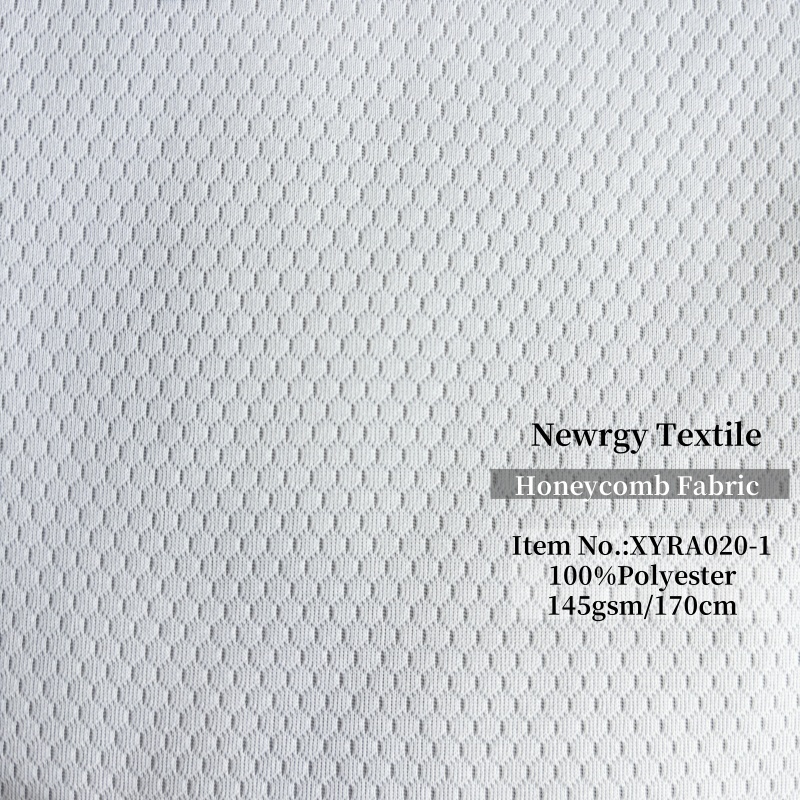 STOCK 100% Polyester Warp Knitted Mesh Sportswear Fabric Eco-friendly Recycled Repreve Quick-Dry Breathable T-Shirt Jersey