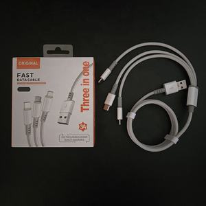 Telefoni cellulari a carica multipla da viaggio portatili cavi 8 pin micro USB tipo C 3 in 1 cavi - Product Image 1