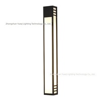 Lampe murale extérieure moderne minimaliste en acier inoxydable, étanche, LED, pour jardins, patios, cours, salons de thé - Vente directe d'usine