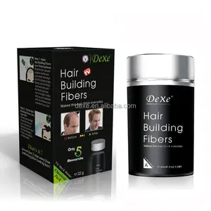 dexe hot sale Black instant full magic hair building fiber powder 12 colors factory private label oem