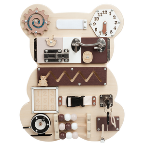 Attività per bambini supporti didattici <span class=keywords><strong>Montessori</strong></span> Baby Busyboard educazione precoce abilità <span class=keywords><strong>di</strong></span> apprendimento parti del giocattolo bordo impegnato per il bambino - Product Image 2