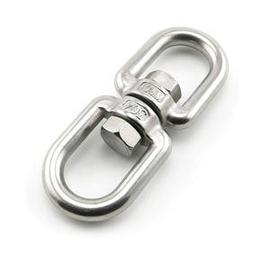 Heavy Duty 304 in acciaio inox <span class=keywords><strong>girevole</strong></span> anello a doppio giunto ganci per occhi girevoli per Web Tree Swing - Product Image 1