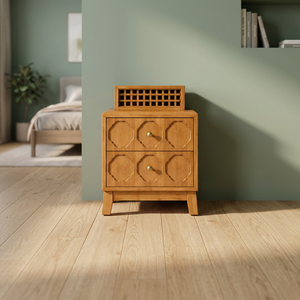 La table de chevet élégante Hawthrone est idéale pour ajouter un rangement et un charme élégants à n'importe quelle chambre. - Product Image 2