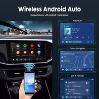 Adaptateur Carlinkit CCPA 4 en 1 pour CarPlay Android sans fil, compatible avec la mise en miroir filaire, TV, boîte AI pour Apple.