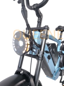 Vélo hybride QUEENE 60V/72V 3000W, vélo de route à grande vitesse, suspension intégrale, pneus larges de 20 pouces, écran TFT TDR03Z, Bafang - Product Image 2
