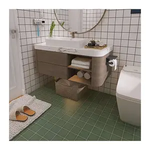 Carreaux de salle de bain en mosaïque de céramique au design moderne de douche intérieure pour le sol du mur