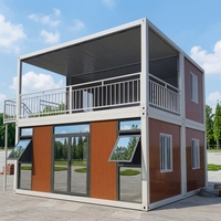 Maison conteneur SKYLINE en kit à vendre – Prix bas, maison préfabriquée prête à l'emploi, mini-maison de luxe, appartement modulaire en verre, boutique