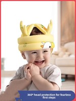 Gorro de Seguridad para Bebés de 0 a 3 Meses, Diseño Sólido de Algodón, Antideslizante, para Caminar y Aprender, para Todas las Estaciones, Venta Directa de Fábrica