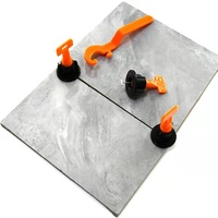 Système de nivellement de carreaux en acier inoxydable réutilisable avec un design moderne, entretoises de 1,5 mm pour les sols extérieurs et de cuisine