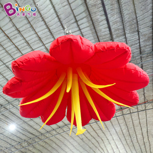 Tùy chỉnh khổng lồ Inflatable hoa nhân tạo trang trí/Lily Inflatable / LED trắng Lily Inflatable hoa với đèn LED - Product Image 3