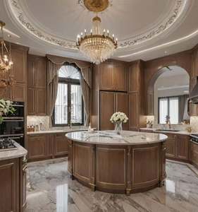 Customized Solid Wood Kitchen <b>Cabinets</b> and Furniture for <b>Small</b> Kitchens with Versatile Layout Options - Product Image 6