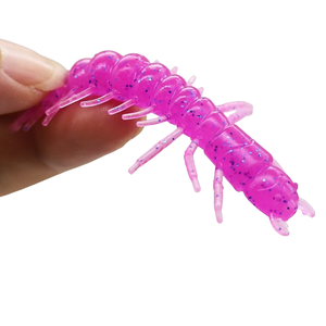 Appâts artificiels souples pour insectes, 3,8 g, 75 mm, appât souple en forme de ver, 12 pièces/sac, leurre de pêche avec parfum de poisson salé - Product Image 4