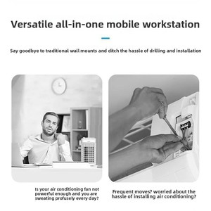 <span class=keywords><strong>Climatiseur</strong></span> <span class=keywords><strong>mobile</strong></span> Unitedstar 12 000 BTU, unité tout-en-un, modèle SKY-6A, silencieux, contrôle Wi-Fi, aucune unité extérieure requise pour - Product Image 2