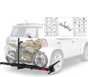 Rak pembawa motor, 500LBS baja sepeda motor sepeda motor rak pembawa