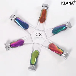 Polvo Cromado Líquido Efecto Espejo Serie CS de KLANA, Venta al por Mayor, 5g, Líquido para Uñas de Salón, Alto Brillo, Efecto Camaleón, Metálico, Aurora - Product Image 5