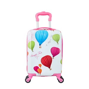Лидер продаж Девушка огонь воздушный шар печатных abs путешествия скутер чемодан Дети чемоданы