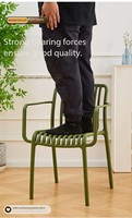 Chaise de salle à manger en plastique vert style minimaliste, idéale pour table à manger et café - Offre spéciale
