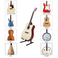 Support de Guitare Pliable et Réglable Premium J-40B HEBIKUO FACTORY – Accessoire d'Instrument de Musique