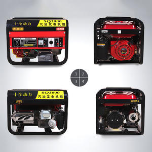 Générateur portable 3KW essence/diesel monophasé 220V 380V Tension nominale 60Hz Fréquence Système de démarrage par lanceur DC pour usage domestique - Product Image 1