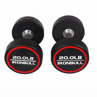 Dumbbell Besi Iron Bull, Dumbbell Tahan Lama, Dumbbell Poliuretan Kustom