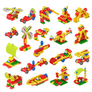 Set di 102 Pezzi di Blocchi da Costruzione a Grandi Particelle 9656, Ingranaggi Motorizzati per Scuola, Istituzioni, Educazione e Illuminazione, Giocattoli per Bambini - Product Image 2