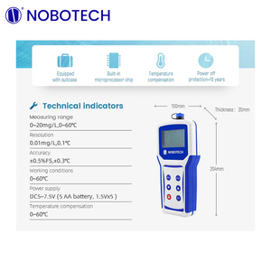 Compteur d'oxygène dissous portable de DNB-160 intelligent analyseur d'oxygène dissous portable test d'oxygène dissous dans le vin - Product Image 4