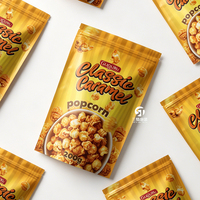 Bolsas personalizadas para palomitas de maíz, a prueba de humedad, con cierre hermético, bolsa de aluminio para envasado de alimentos.