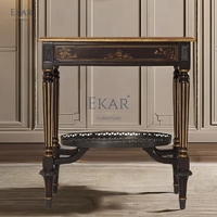 Rechteckiger Beistell tisch aus massivem Holz Kreatives Design für einen funktionalen Wohnzimmer akzent