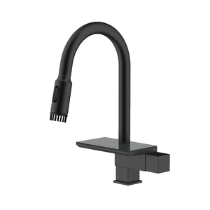 Grifo de cocina de cascada con grifo mezclador de agua fría y caliente, grifo de fregadero, cocina de acero inoxidable moderno - Product Image 2