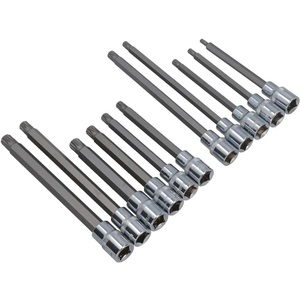 Jeu de 26 embouts multiprofile à longue portée, anti-effraction, mâle 12 points, <span class=keywords><strong>Torx</strong></span> étoile M5 à M16, 1/2 pouce - Product Image 2