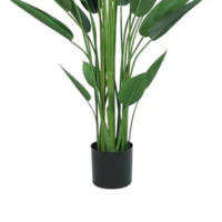 Plante artificielle bonsaï à Double tige, 1 pièce, décoration de jardin d'intérieur, arbres verts en pot, banane