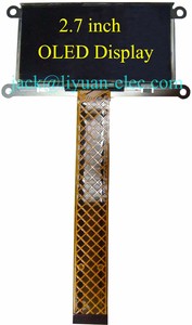 2.7 inch 128x64 SSD1325T6 yellow UT-0225-P01 2864ASYDF03 <strong>30</strong> <strong>pin</strong> <strong>FPC</strong> <strong>connector</strong> lcd oled display screen iron frame