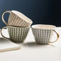 Taza de porcelana de diseño colorido, regalo promocional, tazas de café de cerámica personalizadas, baratas, venta al por mayor