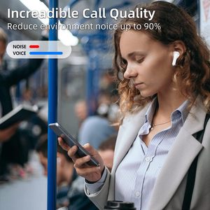 Huien <strong>Bluetooth</strong> Headset <strong>bluetooth</strong> 5.3 Headphones with 4 Enc <strong>Microphone</strong> Called Noise Reduction 40hrs of Wireless Ear Headset - Product Image 6
