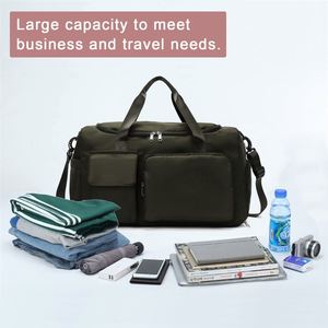 Men Women Travel Duffel with Wet Pocket Overnight with Shoe Compartment Carry on Travel Bag Gym Duffle Sports Bag - Product Image 3