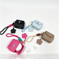 Étui de protection multifonctionnel en EVA rigide pour écouteurs sans fil, mini sac de rangement pour rouge à lèvres et brillant à lèvres, idéal pour les voyages en extérieur