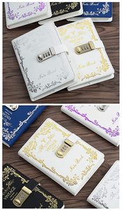 Vintage Retro PU Leather Planner Travel Journal with Lock <strong>Lockable</strong> <strong>Diary</strong> with Secure Closure Customizable Notebook with PU Cover - Product Image 5