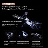Projecteur laser OBE X30 Ultra 4K Ultra HD 2800 lumens CVIA, double HDR10, 4G+64G, home cinéma, gimbal, Android 12