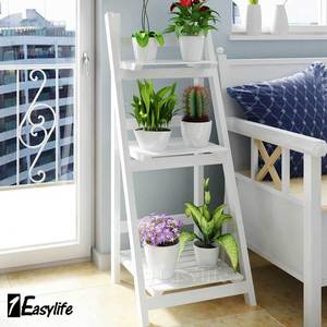 Étagères à fleurs en bois à 3 niveaux, présentoir à fleurs en bois debout - Product Image 5