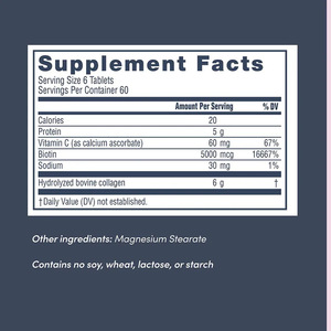 Suplemento de Colágeno Complejo del Fabricante de Suplementos - 6g de Colágeno Tipo 1 y 3 + Vitamina C y Biotina, Apoya el Cabello, la Piel y las Uñas - Product Image 6