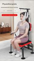Chaise de traction cervicale électrique, chaise/tabouret de traction inversée pour étirements du cou