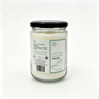 Étiquette autocollante en vinyle écologique imprimée sur mesure pour pot de bougie en verre, autocollant imperméable avec logo privé, aromathérapie